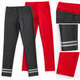 Pack de 2 Leggings para Niña – Rojo y Gris – Cintura Elástica