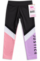 Leggings Justice Colorblock para Niña – Coal – Talla M (10)