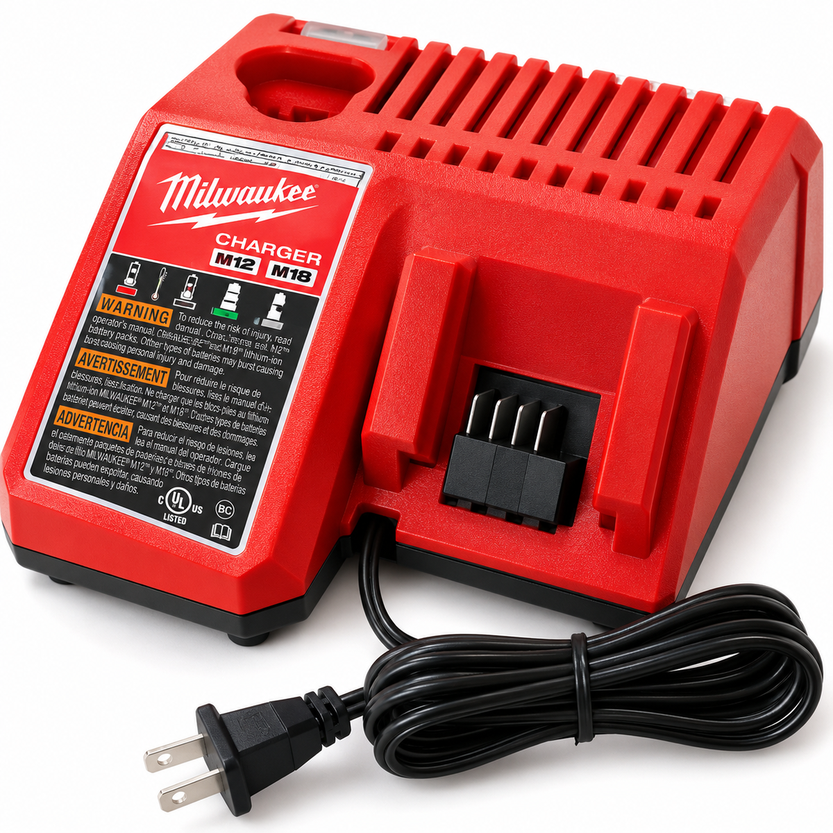 Milwaukee M12/M18 Multi-Voltage Charger 48-59-1812 – Nuevo sin Caja